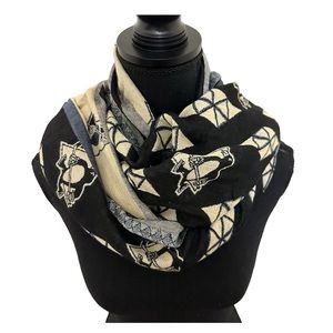 Sportin Styles NHL Pittsburgh Penguins Scarf/ Shawl w/ Fringe